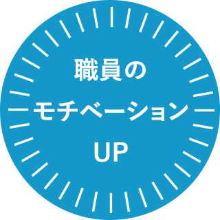 職員のモチベーションUP